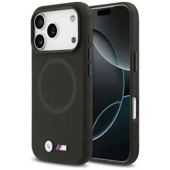 BMW iPhone 17 Pro Case M FW Metal Logo MagSafe, Black