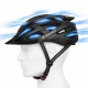 Wozinsky HT-28VCD MTB Bike Helmet with USB Light L Black