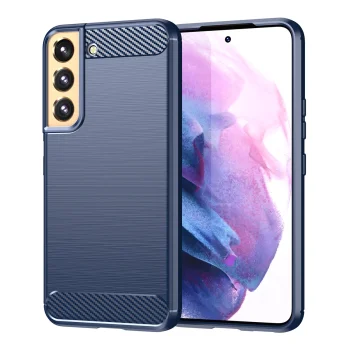 Samsung Galaxy S23 (SM-S911) Carbon Flexible Cover TPU Case, Blue
