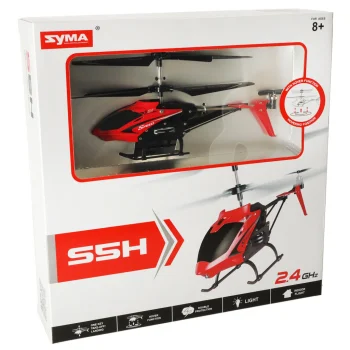 SYMA S5H RC Helicopter 2.4GHz RTF (Red)