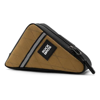 Rockbros Triangle Bike Frame Bag 0.3l, Brown