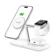 Tech-Protect QI15W-A45 3in1 Wireless Charger with MagSafe, White