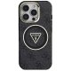Guess IML Metal Glitter 4G MagSafe Case for iPhone 16 Pro, Black