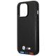 Apple iPhone 14 Pro 6,1\" BMW Leather Stamp Tricolor Case Cover (Bmhcp14l22ptdk), Black