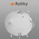 Ruhhy 22588 Glass Piggy Bank, Transparent