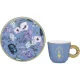 Bialetti Bridgerton Espresso Cup and Saucer Set, 2 Pieces, 90 ml