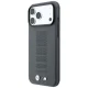 BMW M Blue Perfo Metal Logo MagSafe Case for iPhone 18 Pro Max / 17 Pro Max, Gray
