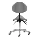 Giovanni 1004 Ergonomic Cosmetic Stool Gray
