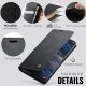 Samsung Galaxy S20 Ultra (SM-G988F) CASEME Wallet Magnetic Leather Case Cover, Black