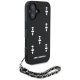 Karl Lagerfeld Saffiano Crystals w/Chain vāciņš Apple iPhone 16, Melns