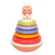Sensory Roly-Poly Stacking Rings Toy Bibi-inn, Pink