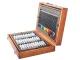Art Set in Wooden Suitcase 174 Pieces, Dark Brown