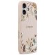 Guess Grained Flowers Classic Logo MagSafe iPhone 17 Case - Pink