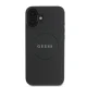 Guess iPhone 16 Case Grained Gold Ring MagSafe, Black