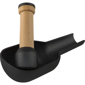 Zassenhaus Cast Iron Spice Mortar, 17.5 x 9 x 5.5 cm, Black