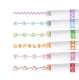 Pattern Curve Highlighter Pens for Journaling, Set of 6