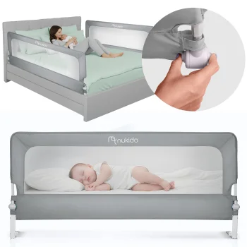 Nukido Nk-228 Bed Safety Rail, 200 cm, Grey