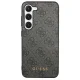 Guess 4G Metal Gold Logo Case for Samsung Galaxy S23, Grey