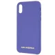 Karl Lagerfeld Silicone Case for iPhone X / Xs, Purple