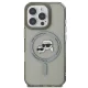 Karl Lagerfeld IML Metal Karl&Choupette Head MagSafe Case for iPhone 16 Pro Max, Black