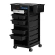 Gabbiano 68UV Hairdressing Trolley with UV Sterilizer, Black