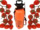 Hand pressure garden sprayer with long lance, 8L, shoulder strap, orange