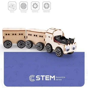 Wooden Assembly Kit Train, STEM Educational Toy