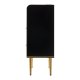 Gabbiano Trix Hairdressing Helper Cabinet, Black/Gold