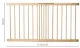 Baby Safety Gate, Stairs Safe Gate for Baby and Pet for Stairs, Doorways, Hallways, 72-122 cm