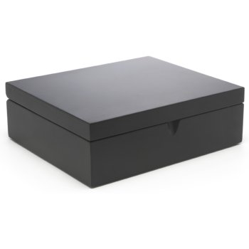 Bredemeijer Bamboo Tea Box, 6 Compartments, Black