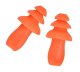 Reusable Noise Reduction Earplugs with Cord, 32 dB, Orange