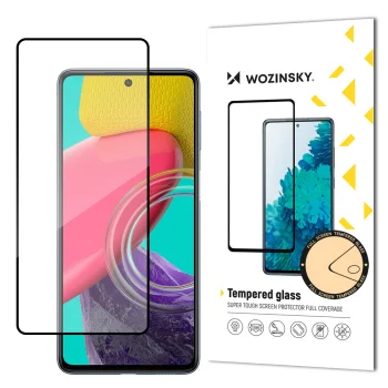 Wozinsky Full Glue Tempered Glass for Samsung Galaxy M53 5G 9H, Black