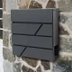Strip Letterbox with Newspaper Holder Anthracite