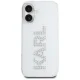Karl Lagerfeld IML Rhinestones Logo Case for iPhone 16, Transparent