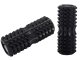 Massage roller for back and legs with bumps, fitness and yoga, black