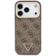 Guess 4G PU case for iPhone 18 Pro and 17 Pro with stand, MagSafe, brown