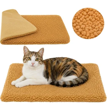 Self-Heating Mat for Dogs and Cats, Brown, 56x44 cm