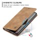 Samsung Galaxy A55 ( SM-A556B/DS ) CASEME Wallet Magnetic Leather Case Cover, Brown