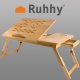 Adjustable Bamboo Laptop Table S23452 for Bed and Sofa