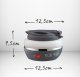 Adler Ad 1279 Silicone Folding Travel Kettle + Case, 0.6L