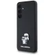 Karl Lagerfeld Samsung Galaxy A35 Case Saffiano Karl&Choupette Pin, Black