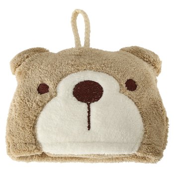 Children's Bear Hand Towel for Preschool 42x25 cm, Brown
