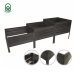 Raised Garden Bed Klasika Garden, Staircase, 225x75 cm, Brown