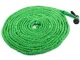 Expandable Garden Hose with Spray Gun, 20-60m, Green