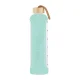 KiCA Hydro Glass Sports Bottle 1000 ml with Silicone Sleeve - Green