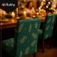 Ruhhy 26637 Elastic Chair Covers, 6 pcs, Green