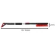 Iso Trade Xtrobb 24822 Telescopic Ice Scraper with Snow Brush, Black/Red