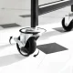 3-Tier Rolling Cart Mobile Storage Organizer, Black
