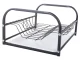 Metal Dish Drainer Rack with Tray, Black