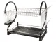 Two-Tier Dish Drainer, Black